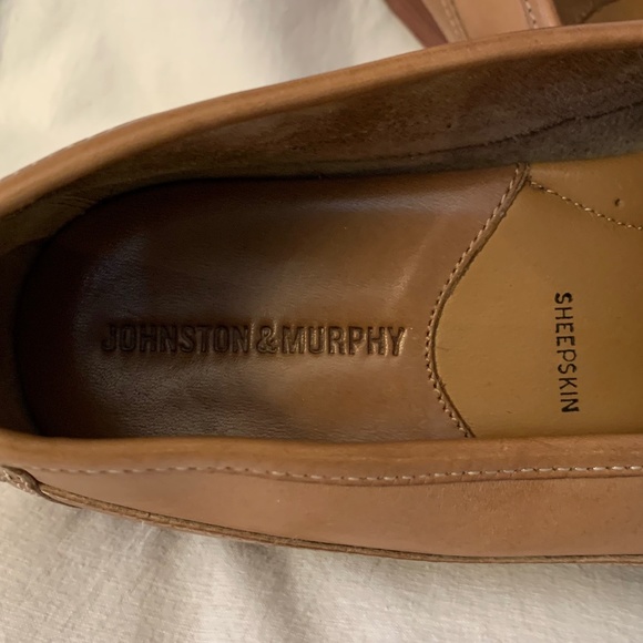 Johnston & Murphy light tan leather penny loafers - Picture 2 of 7
